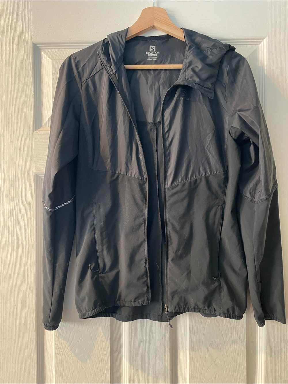 Salomon Women's Black Hooded Utility Jacket